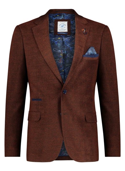 A FISH NAMED FRED Slim Fit Rust Sport Coat