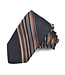 DION Navy Tan Striped Tie