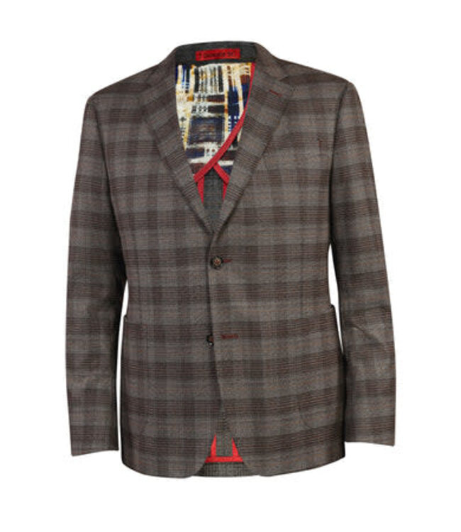 Modern Fit Brown Plaid Sportcoat - Benjamin's Menswear