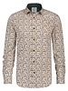 A FISH NAMED FRED Slim Fit White Multi Circle Shirt