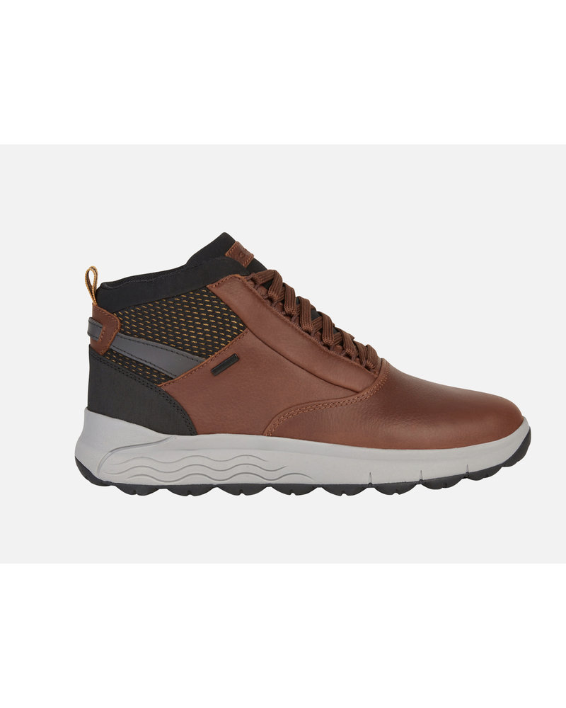 GEOX Tan Leather Ankle Boots