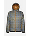 Mustard Glen Check Reversible Bomber