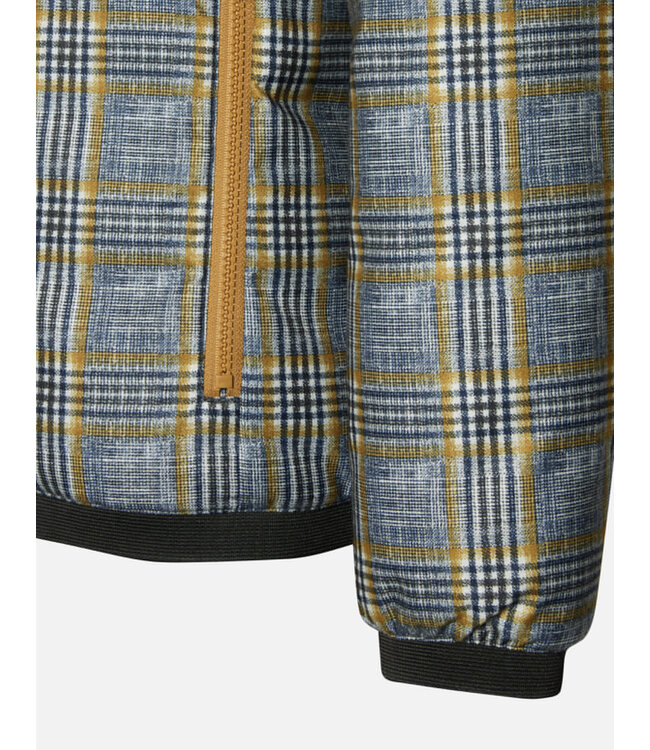 Mustard Glen Check Reversible Bomber