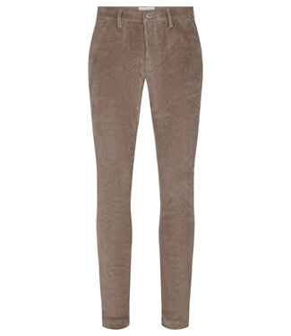 BRUUN & STENGADE Slim Fit Beige Flat Front Cords