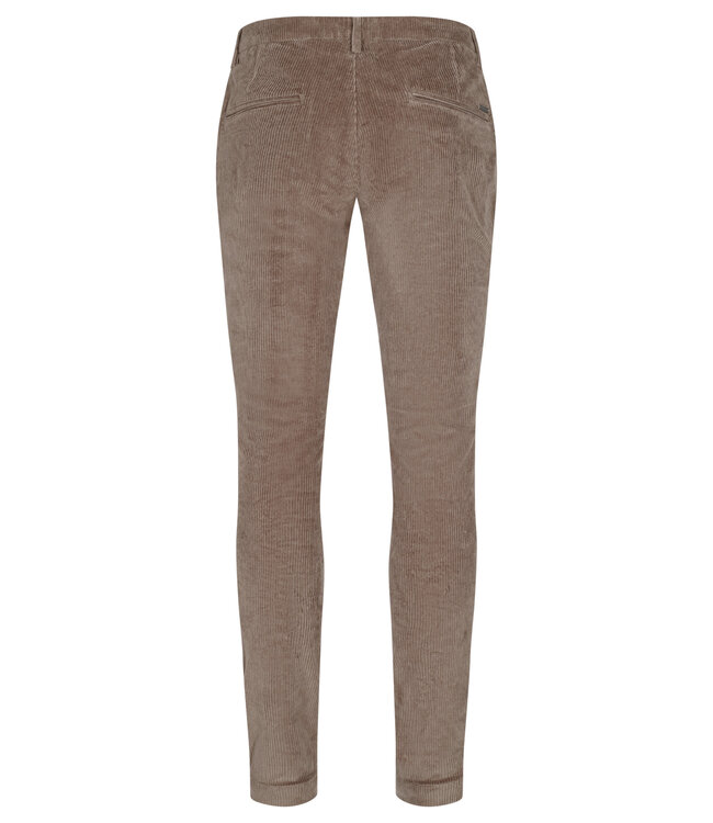 Slim Fit Beige Flat Front Cords