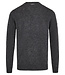 Grey Solid Crew Neck Sweater
