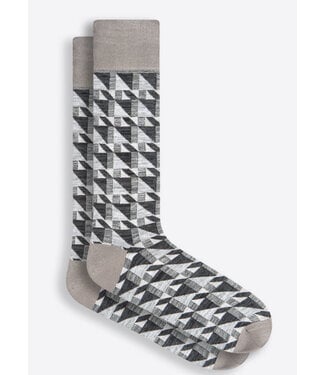 BUGATCHI Cement Cubed Socks