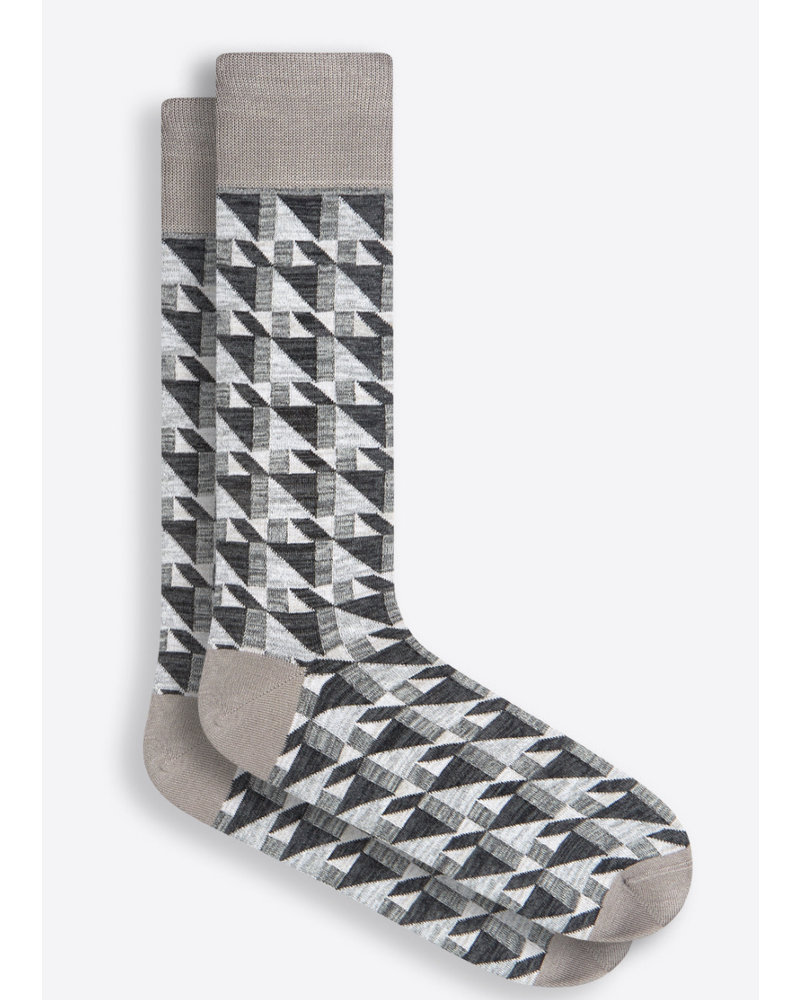 BUGATCHI Cement Cubed Socks