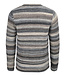 Grey Brown Crew Neck Sweater