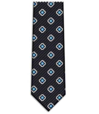 7 DOWNIE Charcoal with Block Tie