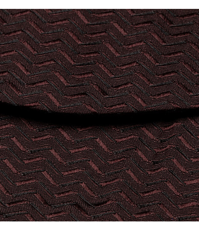 Burgundy Herringbone Bow Tie
