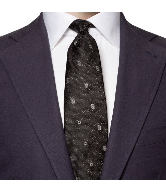 Black and Silver Tie