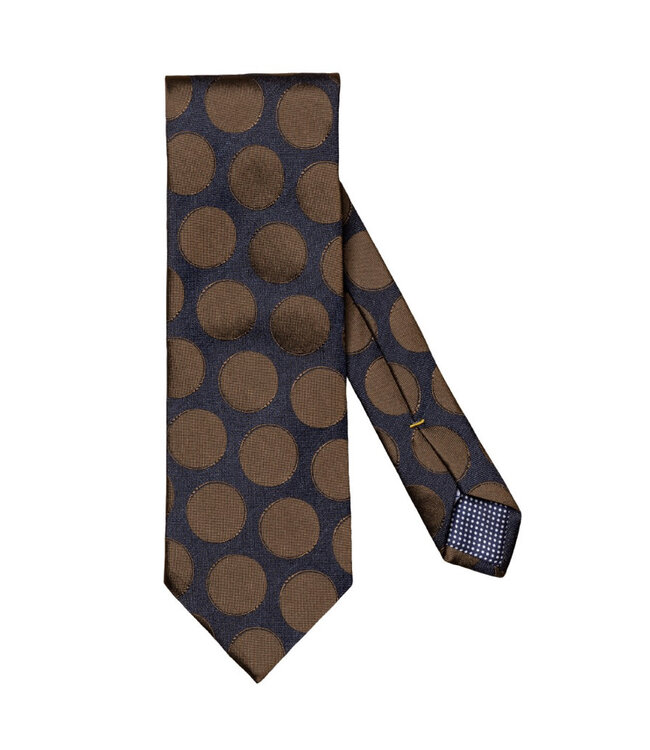 Navy with Brown Dot Tie