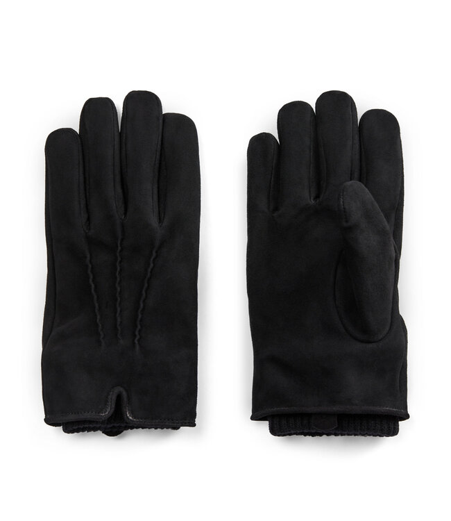Black Suede Sheep Skin Gloves