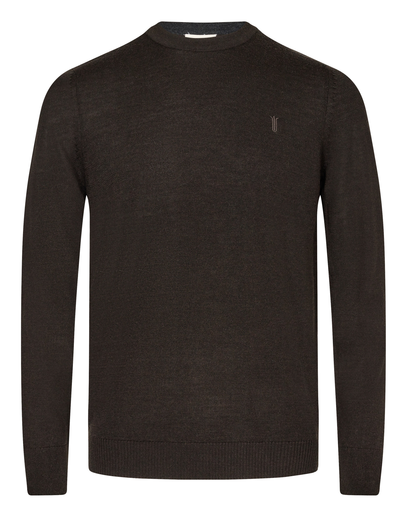 Dark Brown Jupiter Crew Neck Sweater - Benjamin's Menswear