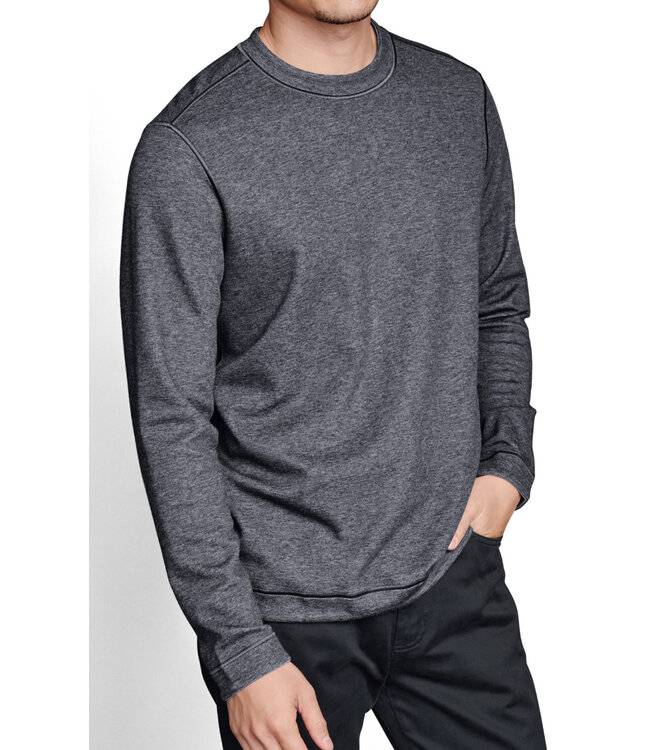 Charcoal/Blue Reversible Crew Neck T-Shirt