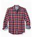 Classic Fit Sangria Red Plaid Flannel Shirt
