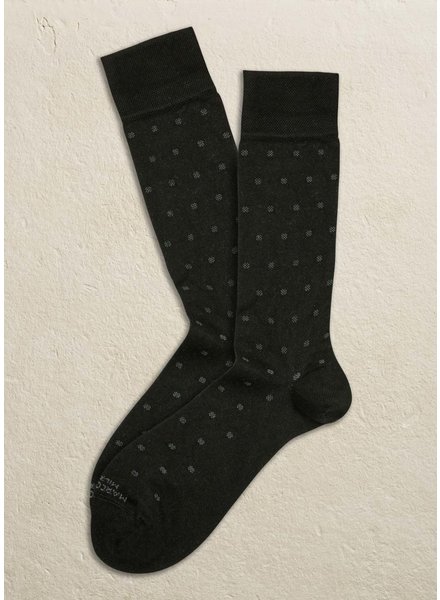 MARCOLIANI Black Micro Dots Socks