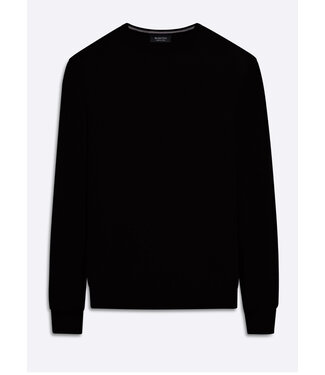 Black Crew Neck Sweater - Benjamin's Menswear