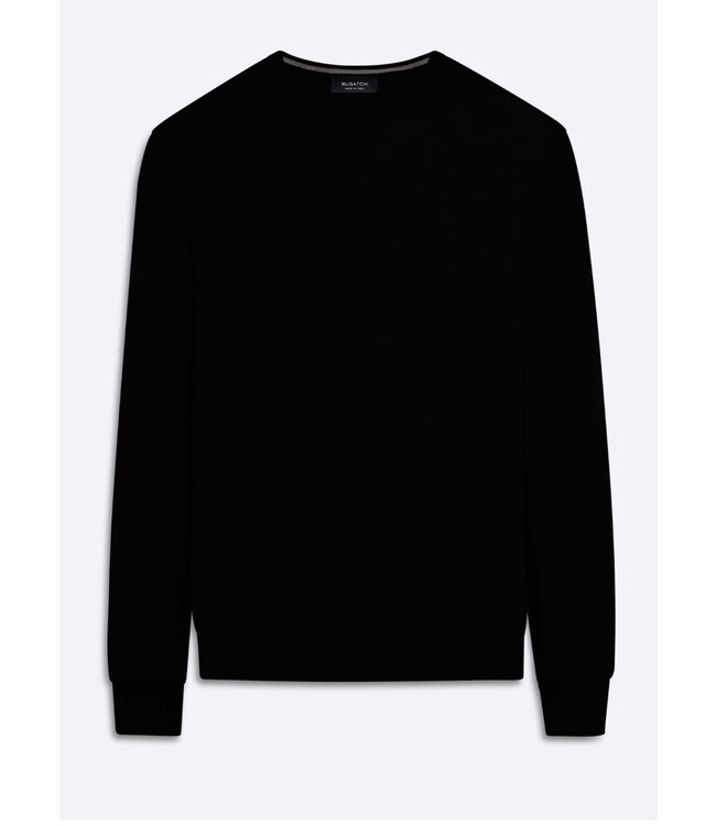 BUGATCHI Black Crew Neck Sweater