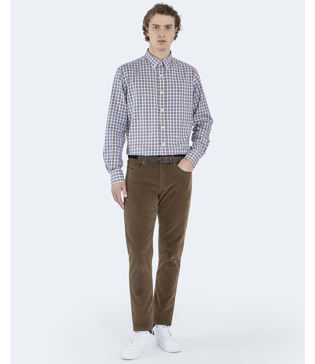 Modern  Fit Brown 5 Pocket Cords