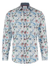 A FISH NAMED FRED Slim Fit White Extreme Sport Shirt