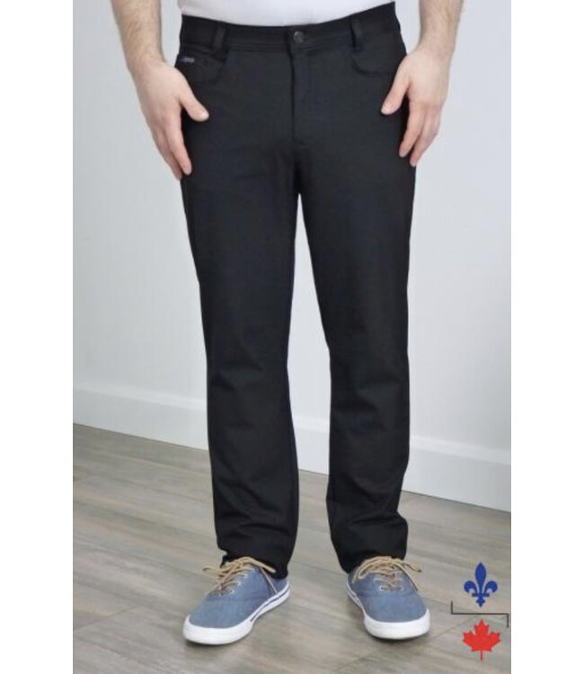 Modern Fit Black 5 Pocket Pants