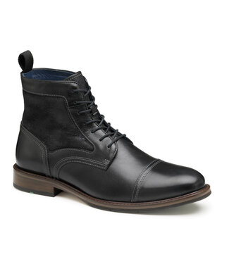 JOHNSTON & MURPHY Black XC Flex Raleigh Cap Toe Boots