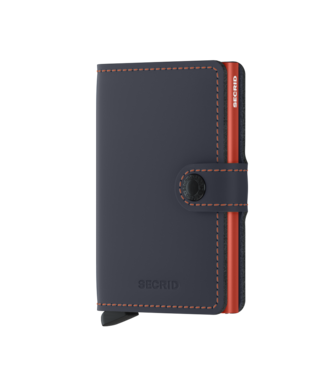 SECRID Matte Night Blue Orange Miniwallet
