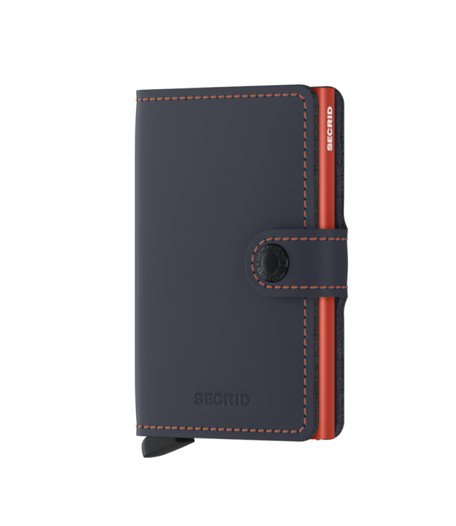 Matte Night Blue Orange Miniwallet