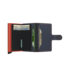 Matte Night Blue Orange Miniwallet