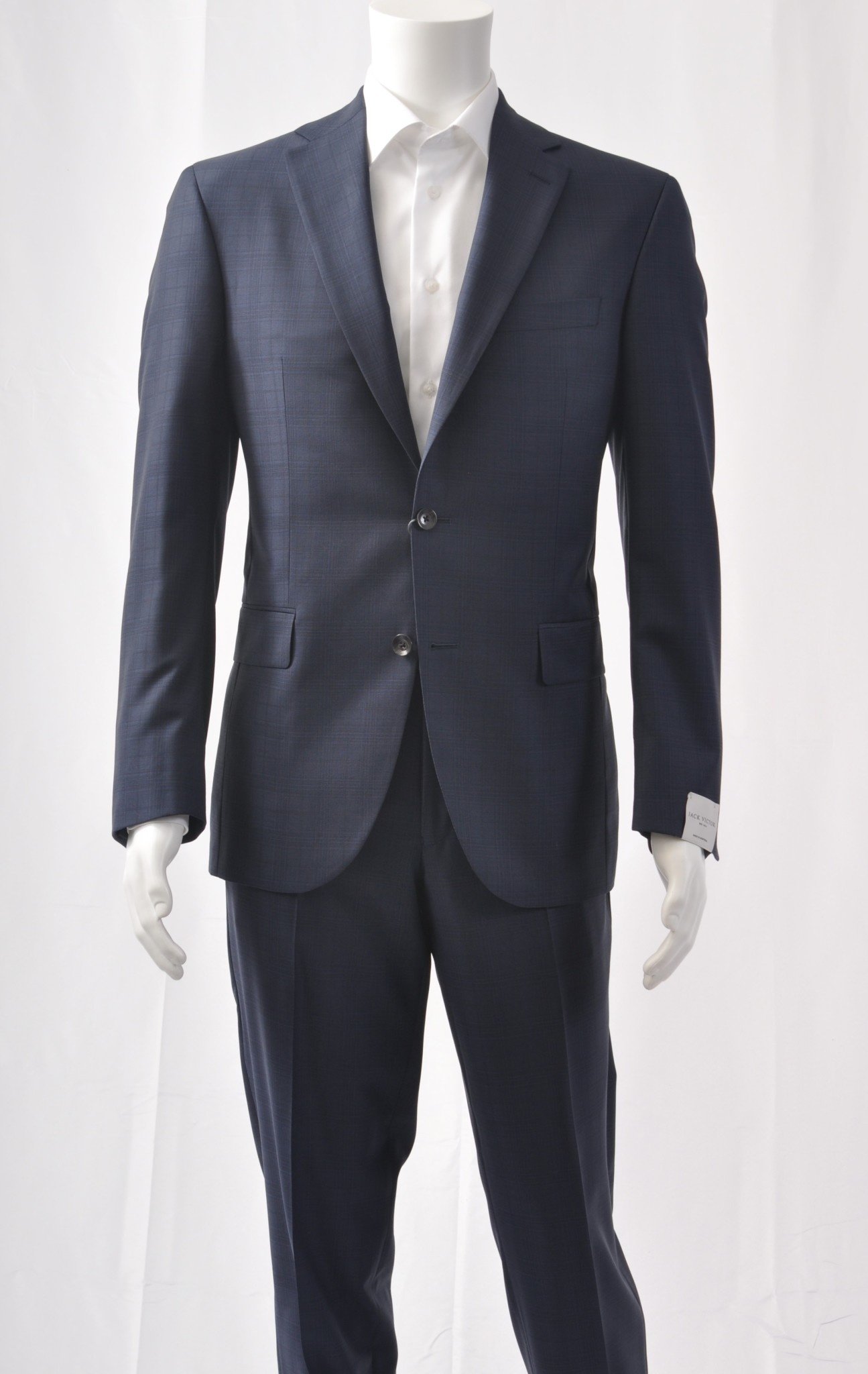 Modern Fit Blue Glen Check Suit - Benjamin's Menswear