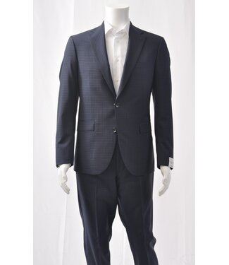 JACK VICTOR Modern Fit Navy Mini Block Suit