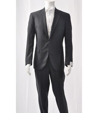 JACK VICTOR Modern Fit Charcaol with Navy Stripe Suit