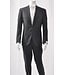 JACK VICTOR Modern Fit Charcaol with Navy Stripe Suit