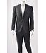 Modern Fit Charcaol with Navy Stripe Suit