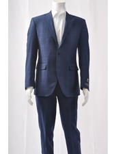 COPPLEY Modern Fit Blue Block Suit