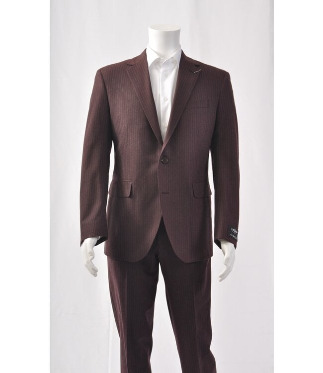 Check Burgundy Suit for men - Jack Victor