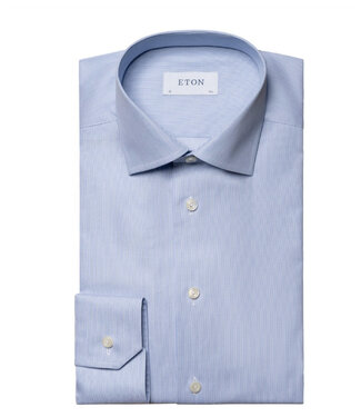 ETON Slim Fit Blue Tight Striped Shirt