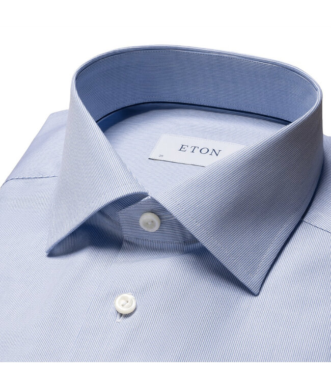 Slim Fit Blue Tight Striped Shirt