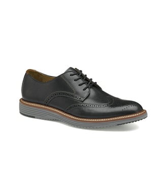 JOHNSTON & MURPHY Black Upton Wingtip Shoes