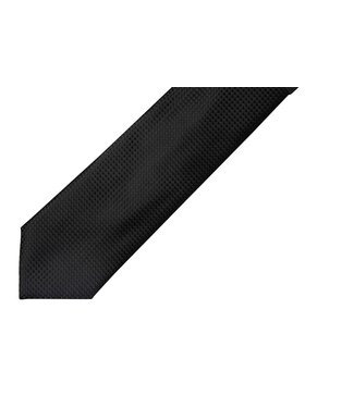 7 DOWNIE Black Silk Tie