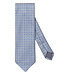 ETON Silk Linen Mid Blue Check Tie