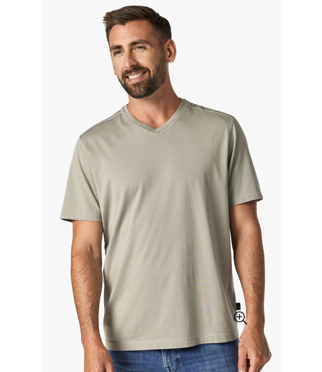 Taupe V Neck T-Shirt