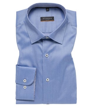 ETERNA Slim Fit Blue Shirt