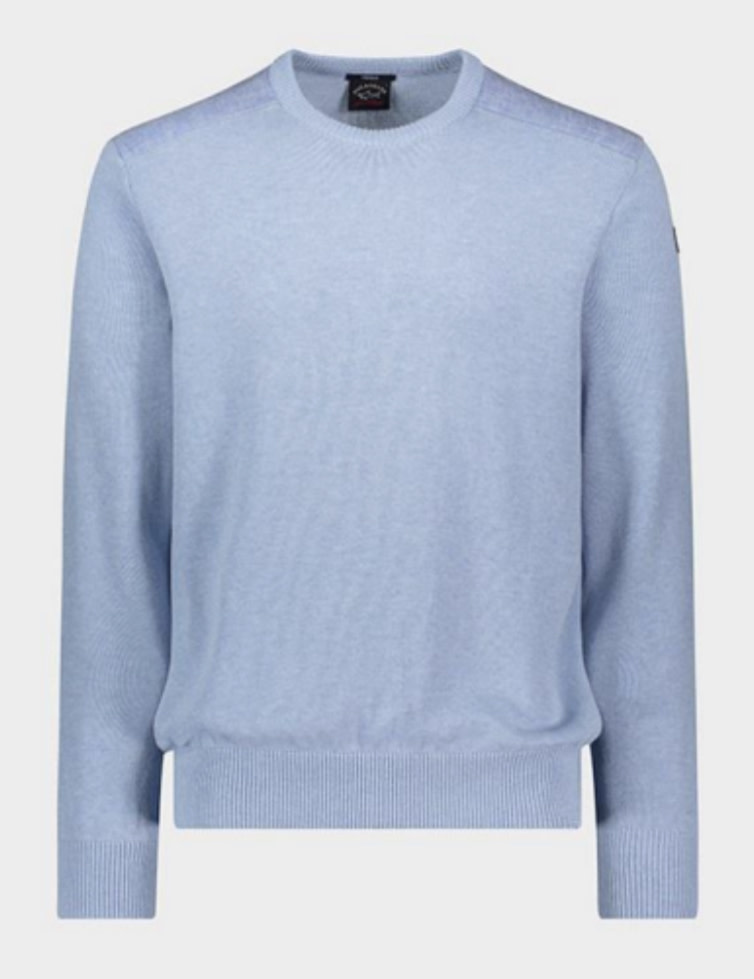 Blue crew neck sweater 2025