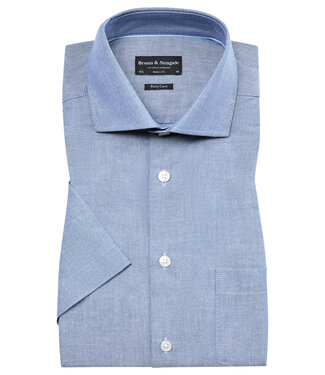 BRUUN & STENGADE Modern Fit Blue Chambray Shirt