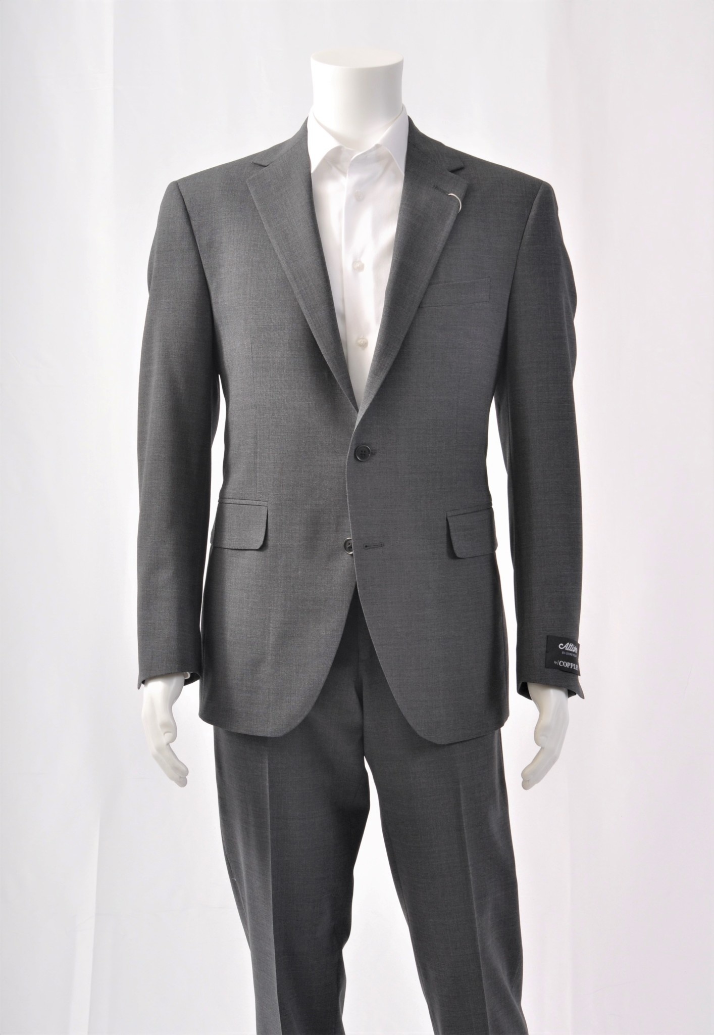 COPPLEY Modern Fit Mid Grey Attivo Suit - Benjamin's Menswear
