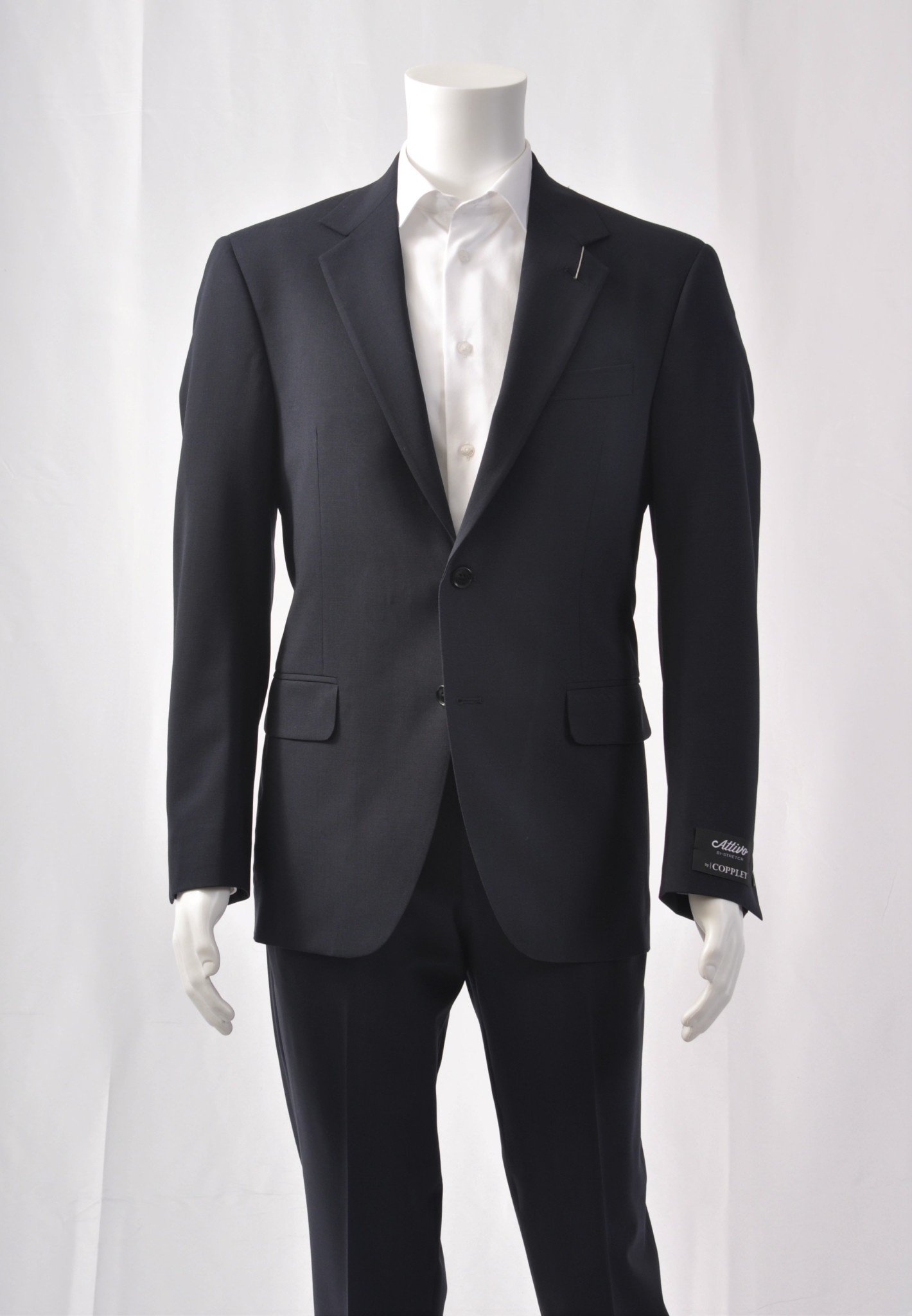 Classic Fit Navy Attivo Suit - Benjamin's Menswear