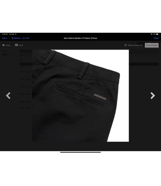 Modern Fit Black Casual Pants